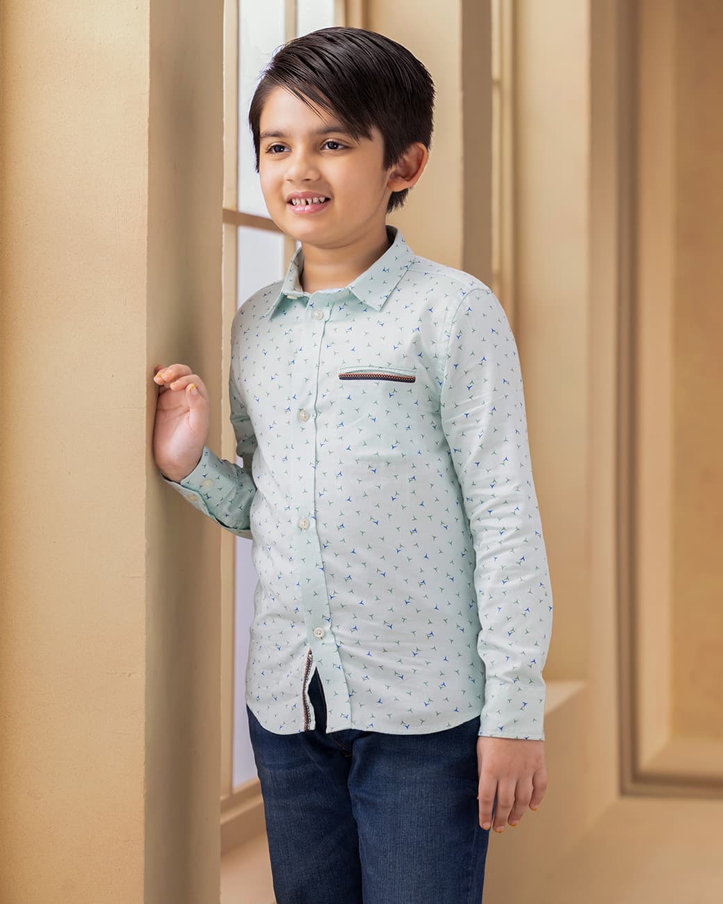 BOYS CASUAL SHIRT (sky_blue)