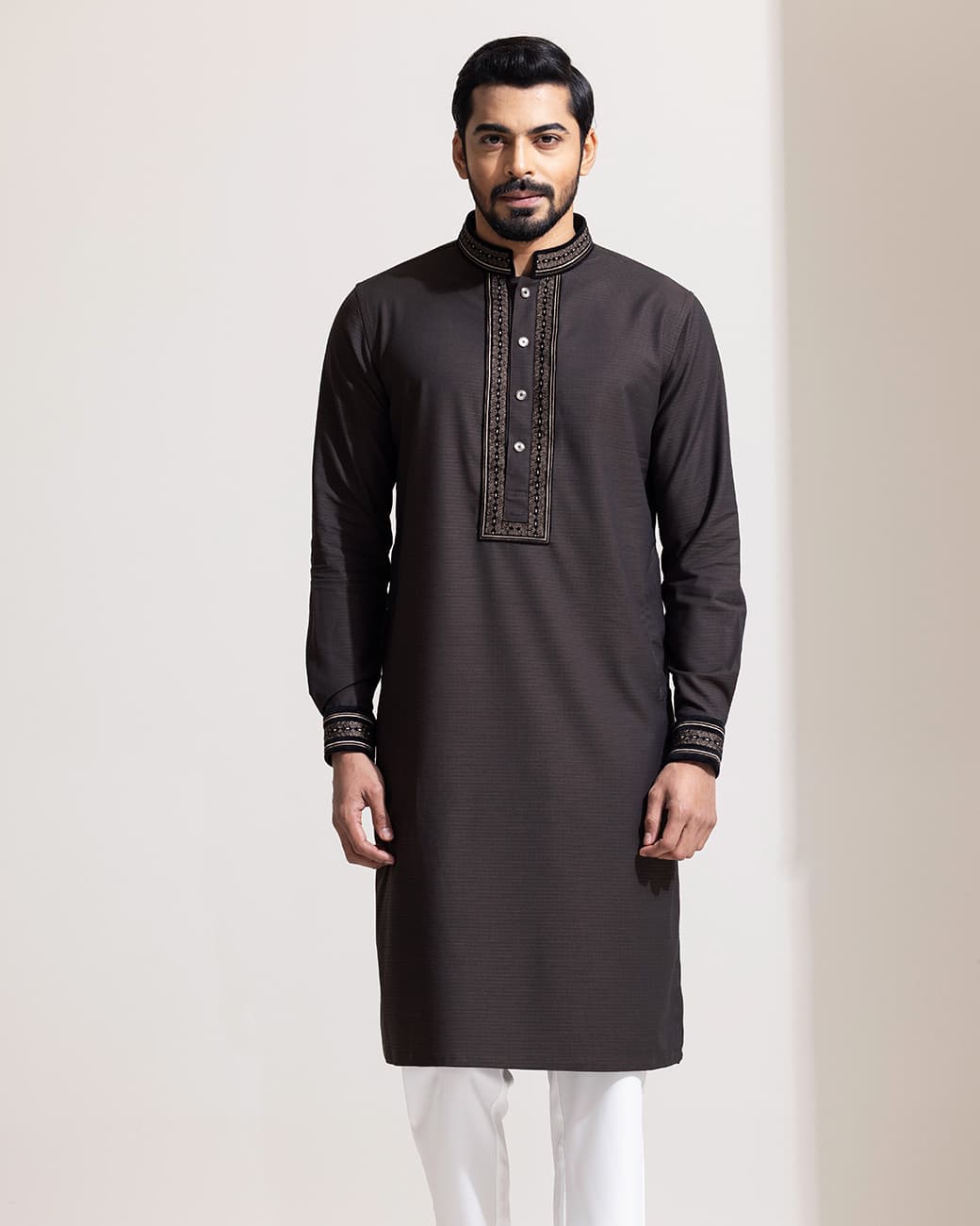 MENS PREMIUM PANJABI (brown)