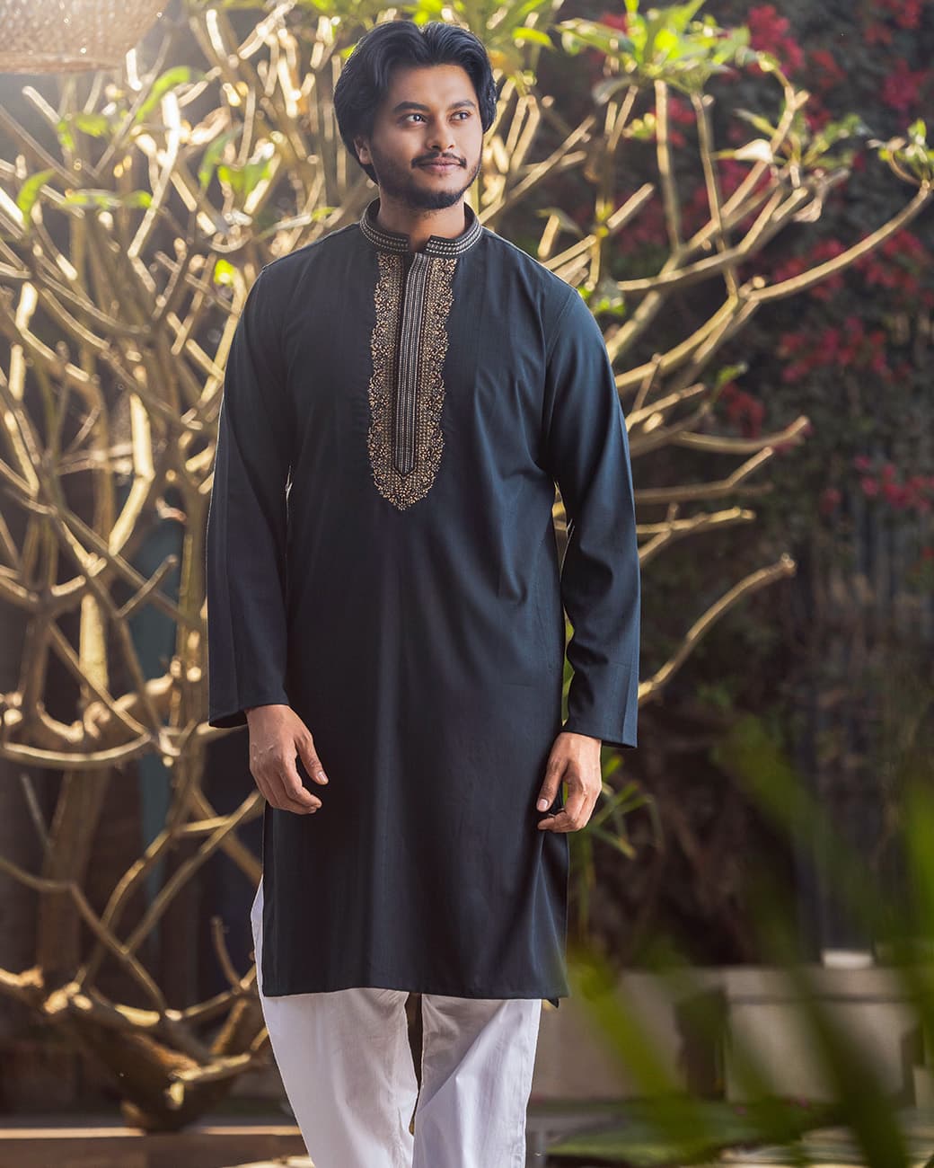 MENS PREMIUM PANJABI (dark_green)