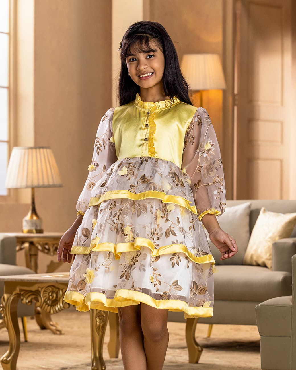 GIRLS FROCK (yellow)