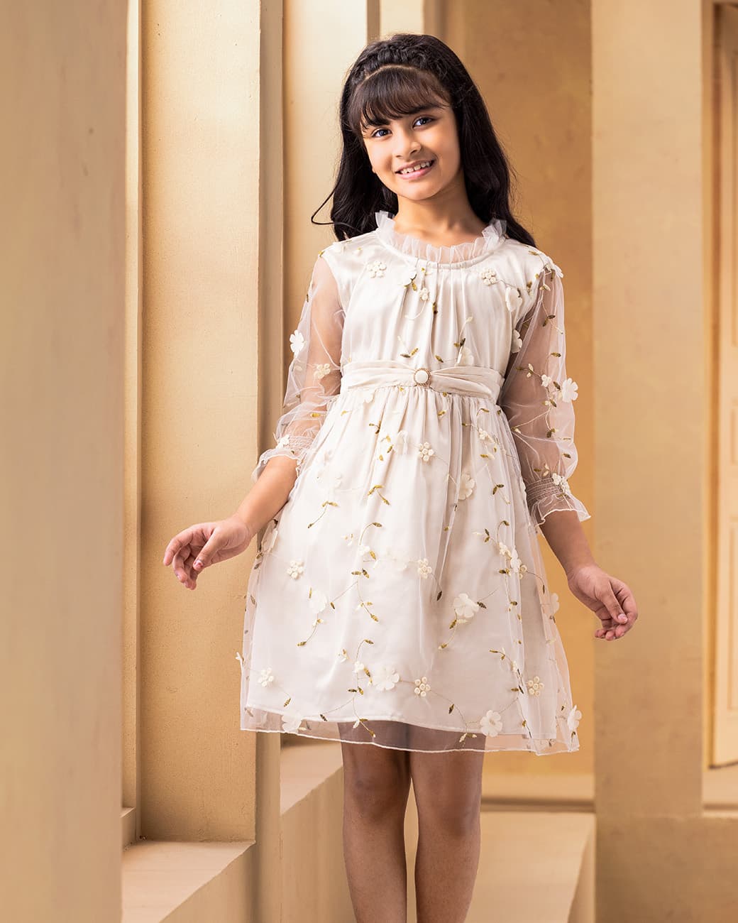 GIRLS FROCK (golden)