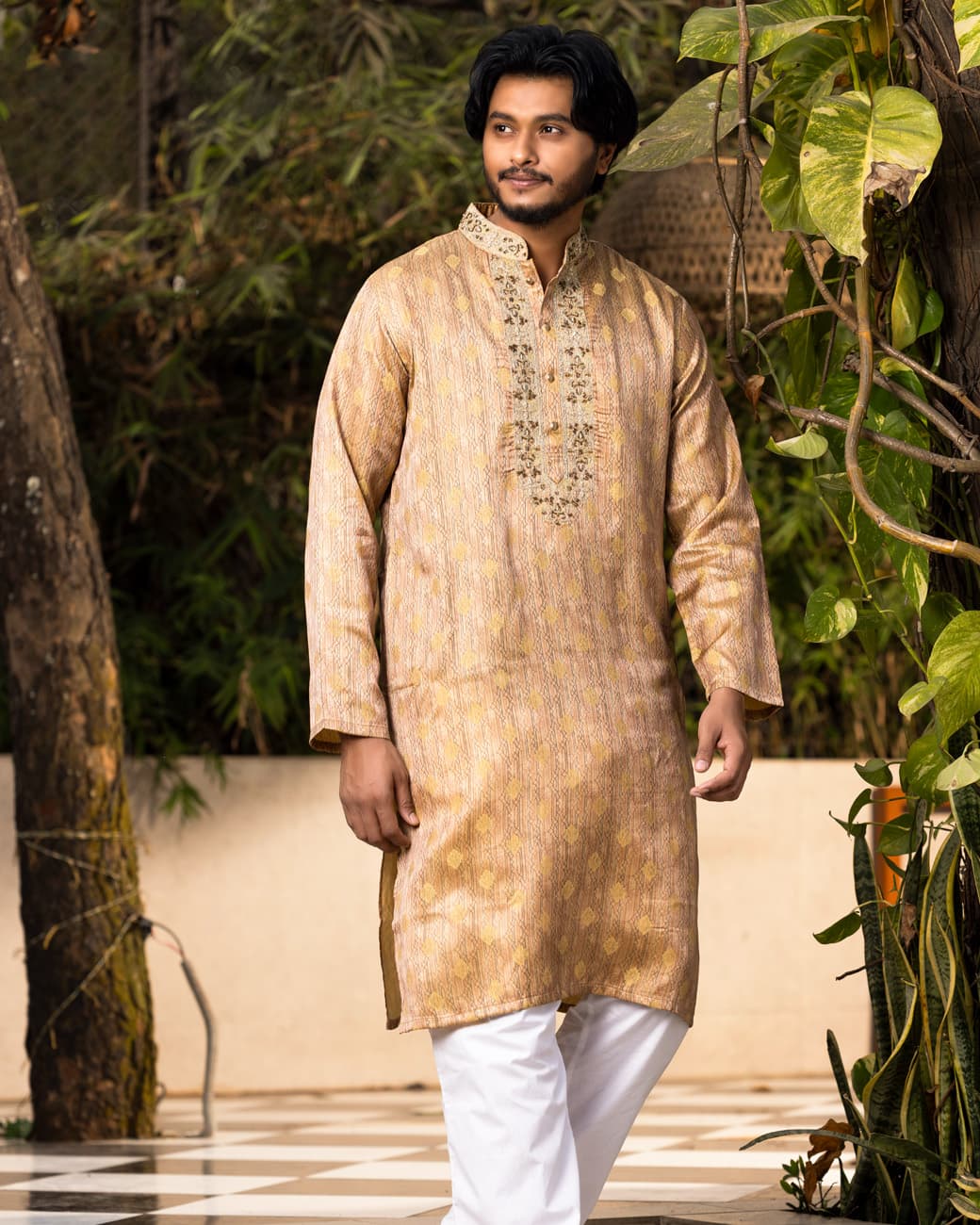 MENS PREMIUM PANJABI (beige)