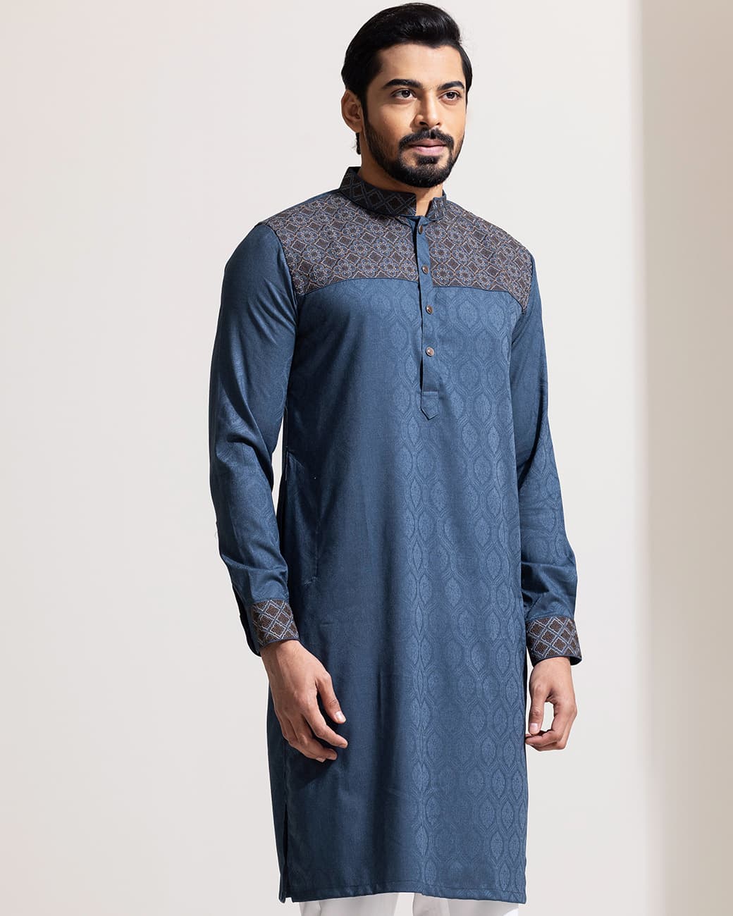 MENS PREMIUM PANJABI (s.blue)