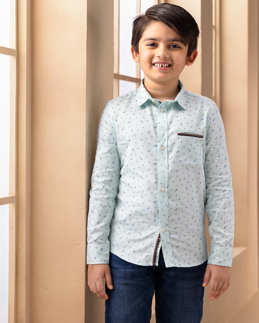 BOYS CASUAL SHIRT (sky_blue)