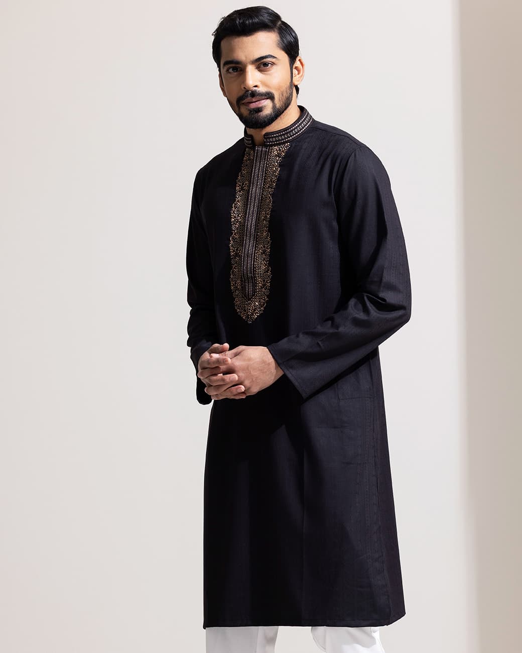 MENS PREMIUM PANJABI (black)