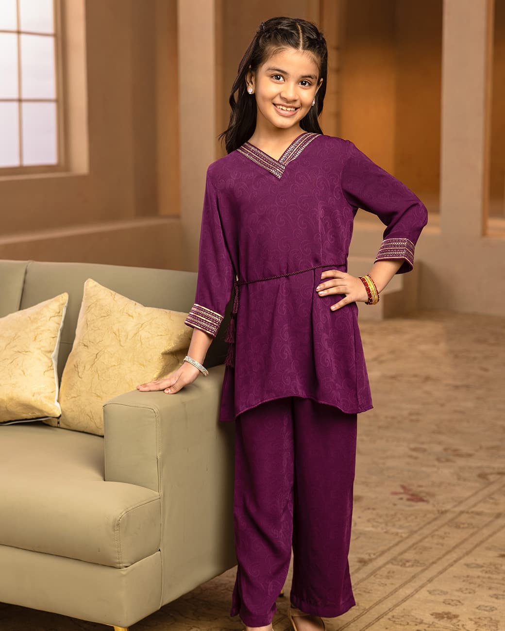 GIRLS 2PCS SET (purple)