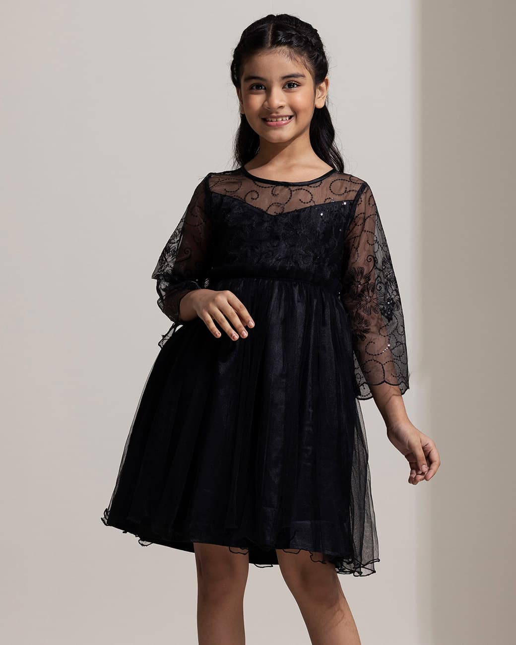 GIRLS FROCK (black)