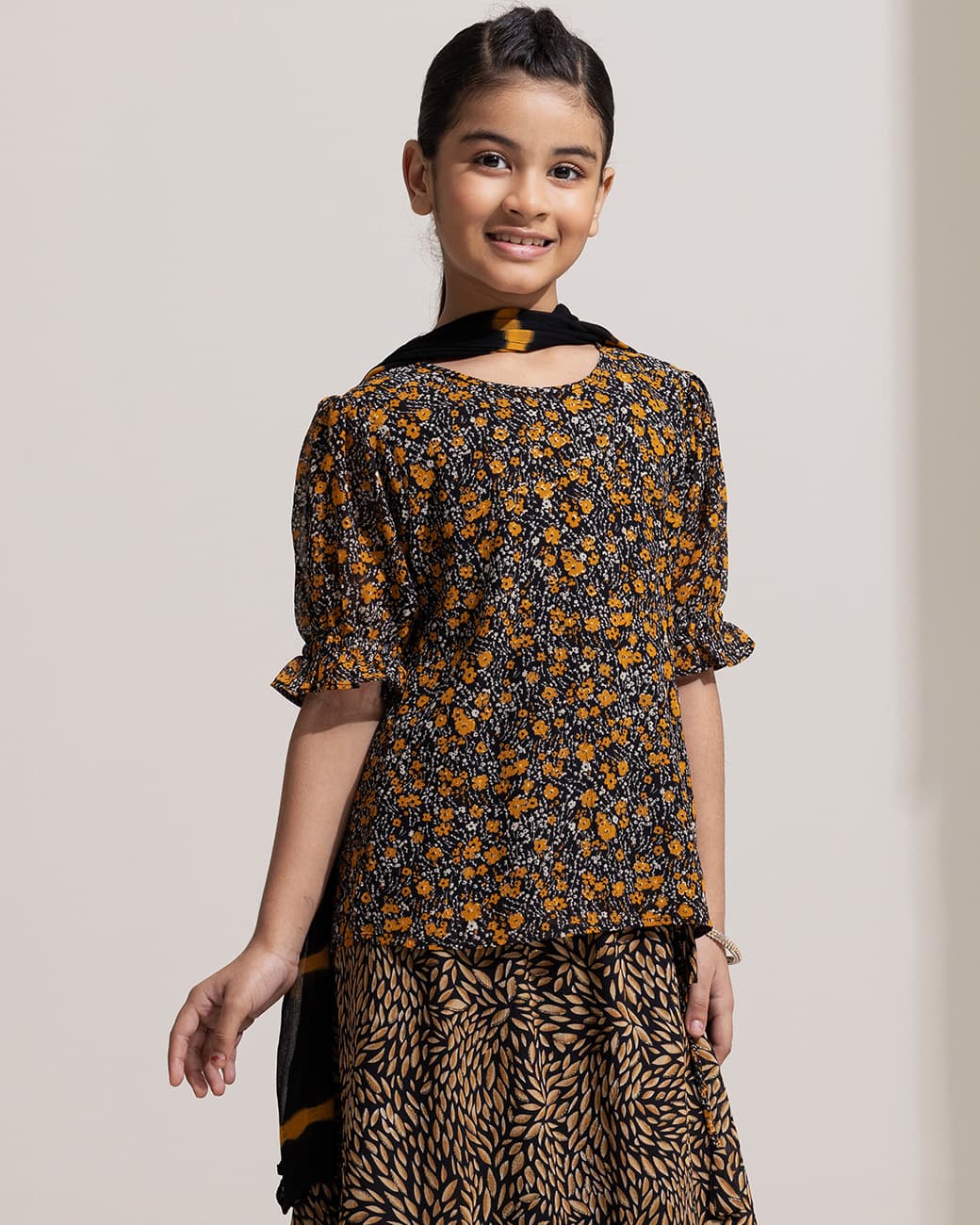 GIRLS GHAGRA CHOLI (black)