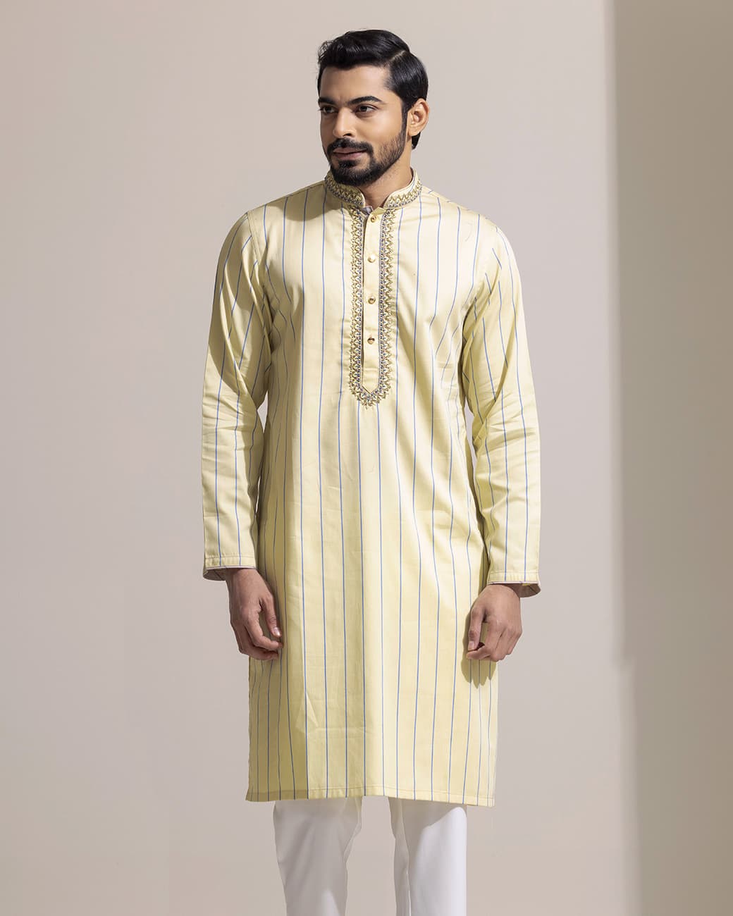 MENS PREMIUM PANJABI (yellow)
