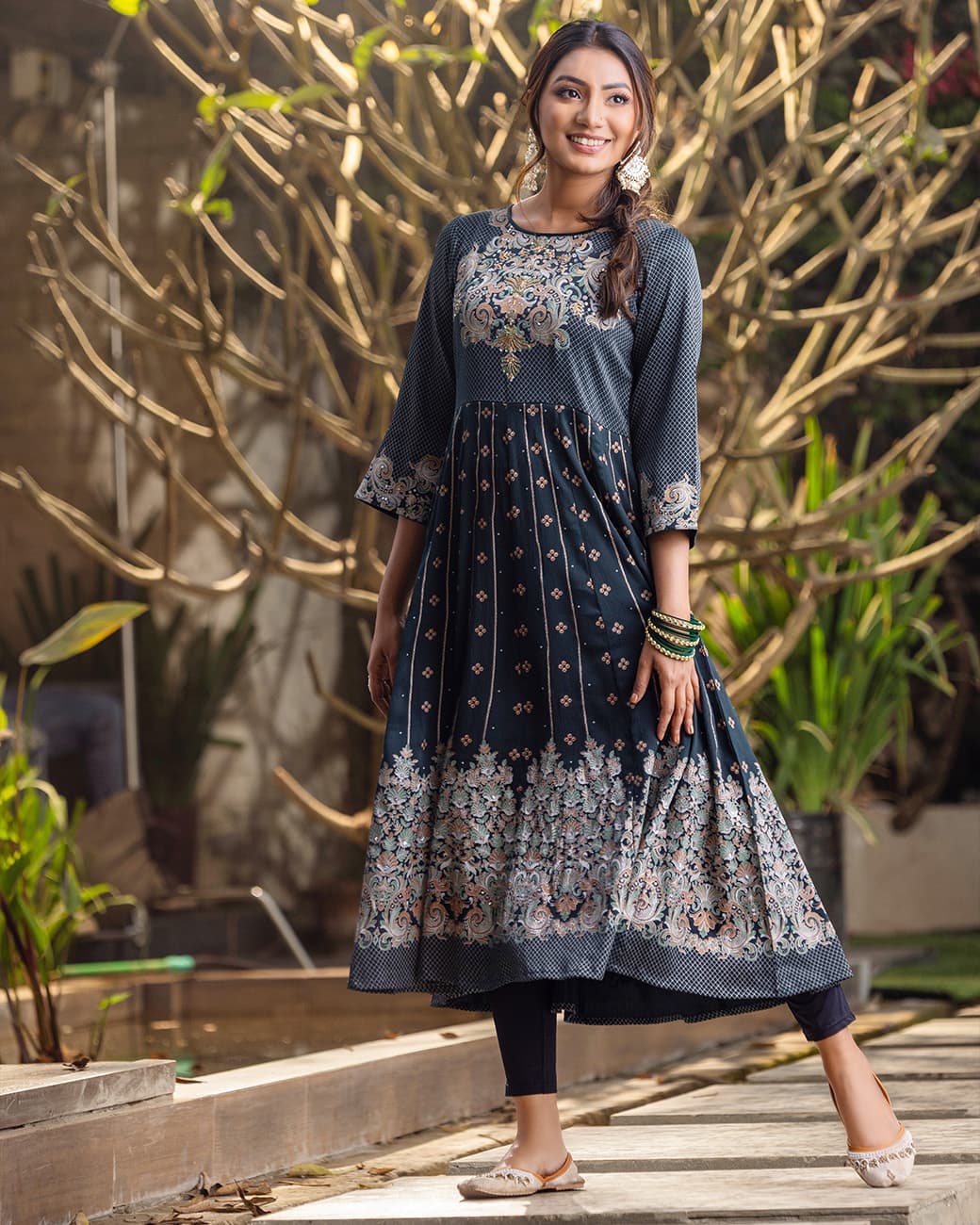 WOMENS GOWN (bottle_green)