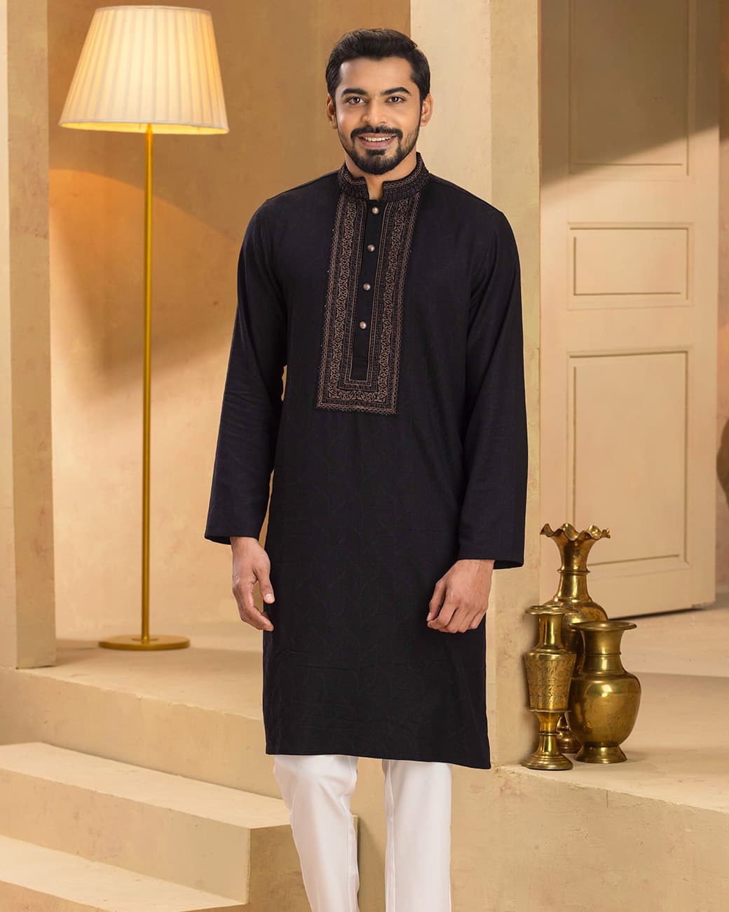 MENS PREMIUM PANJABI (black)