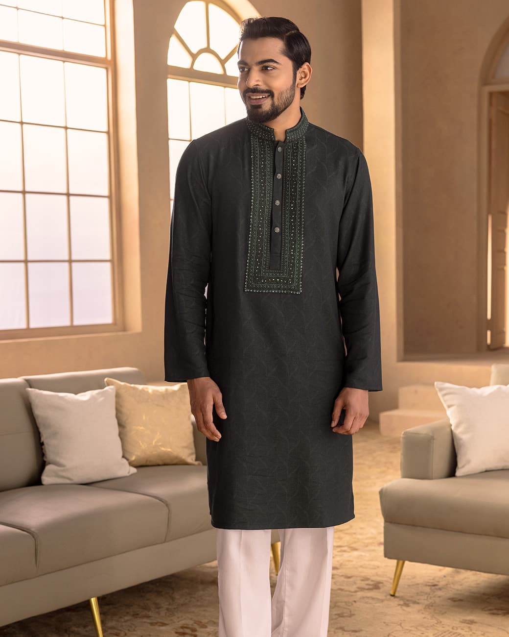 MENS PREMIUM PANJABI (green)