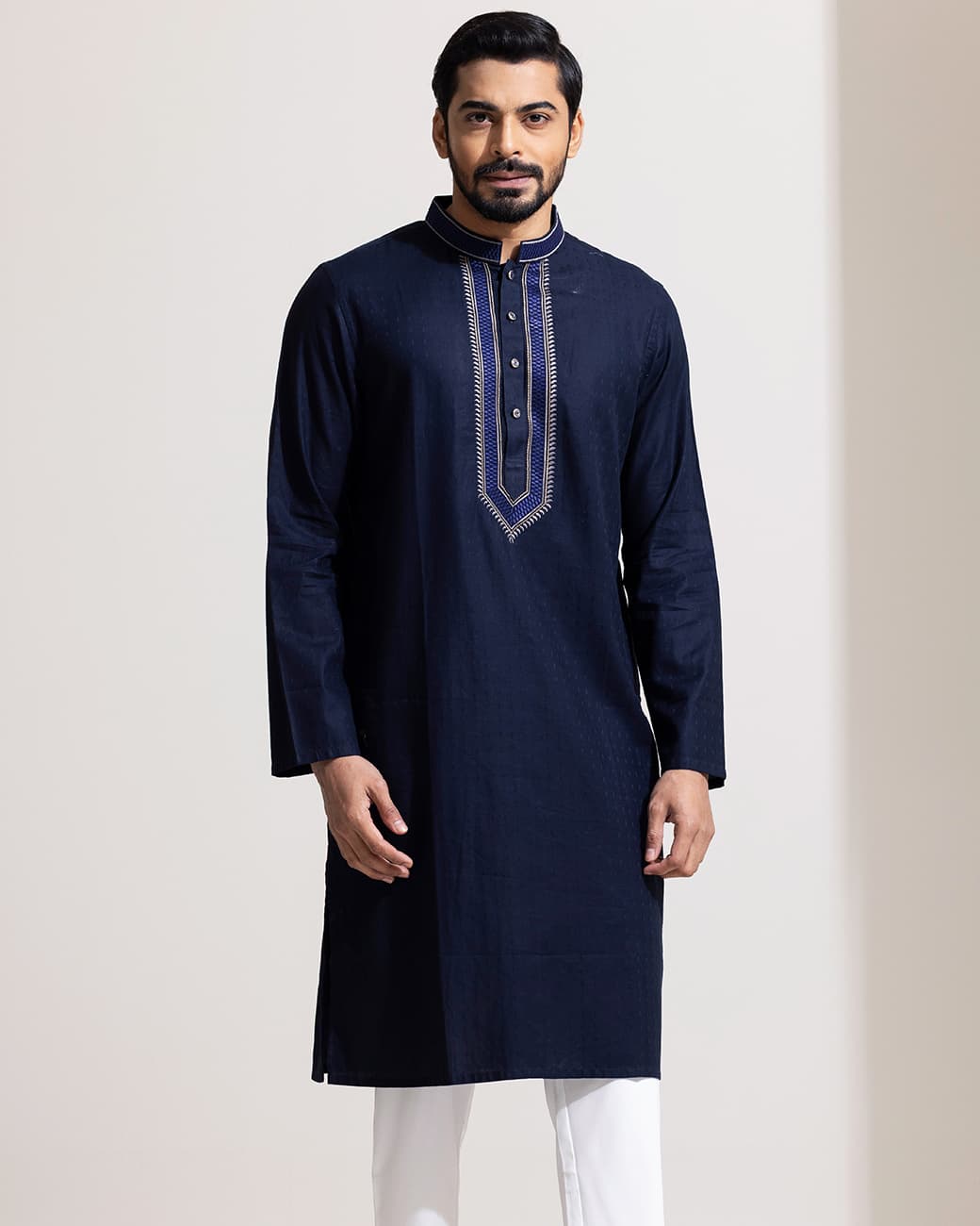 MENS CASUAL PANJABI (navy)